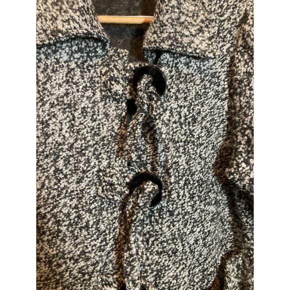 Dorman Wool Coat Womens Medium Gray Heavyweight Long Line Artsy Lagenlook Pocket - Picture 9 of 16